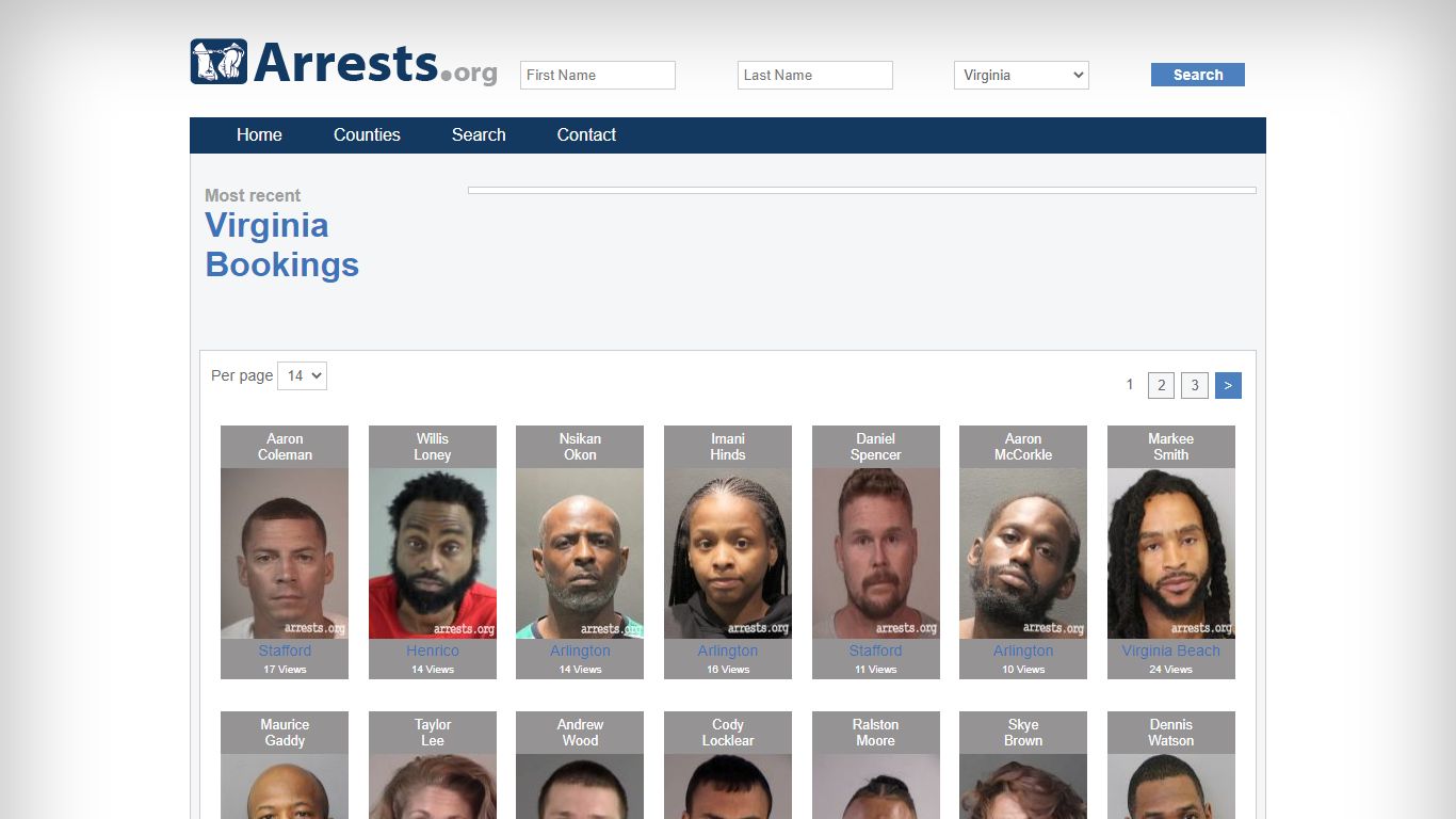 Virginia Arrests and Inmate Search